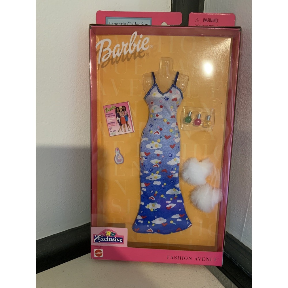 Barbie Fashion Avenue Toys R Us Collection Blue Flower Dress 2001 Mattel #27430
